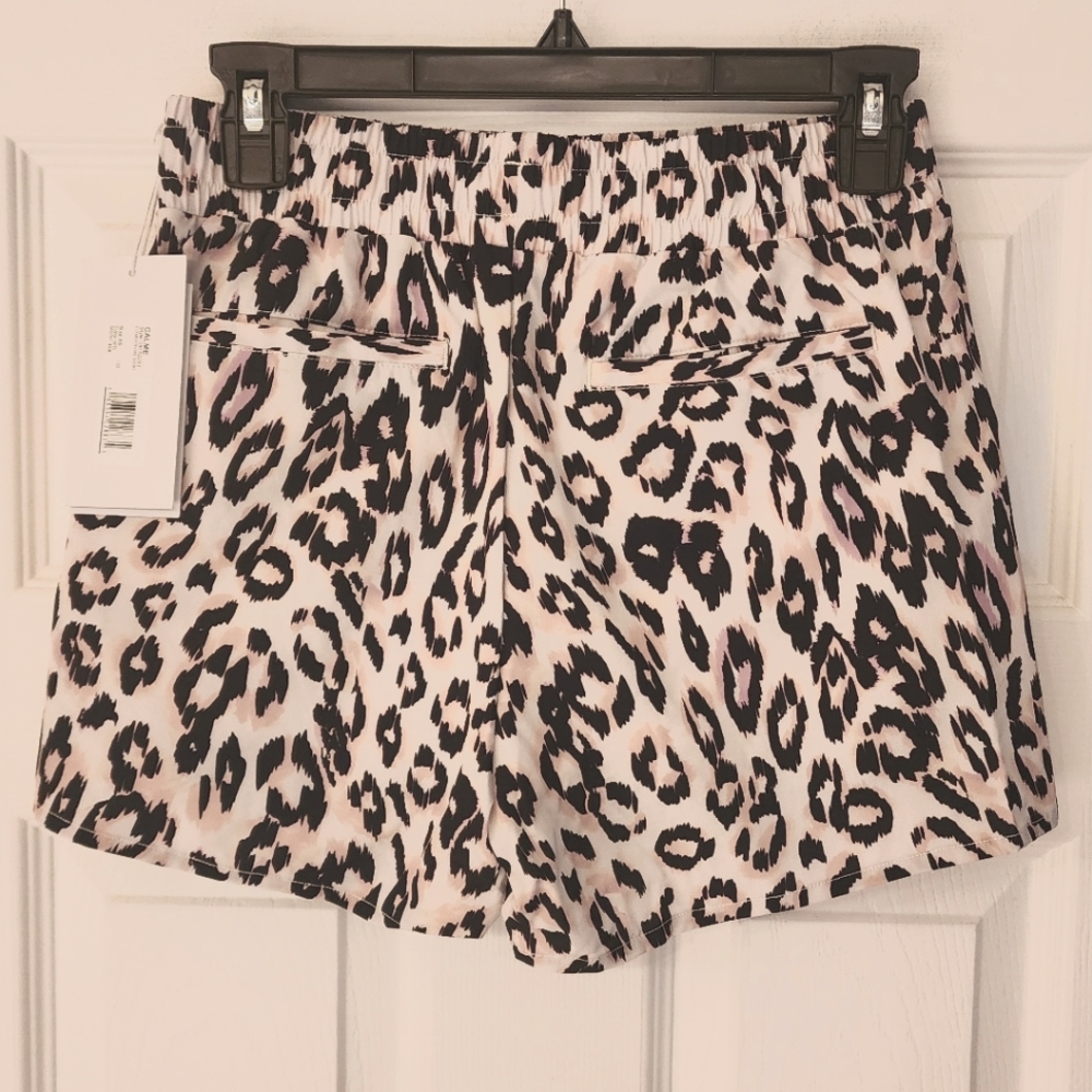 CALME X Johnny Was Elements Hike Short In Leopard Print In Blk/Wht Size XS - Picture 4 of 10